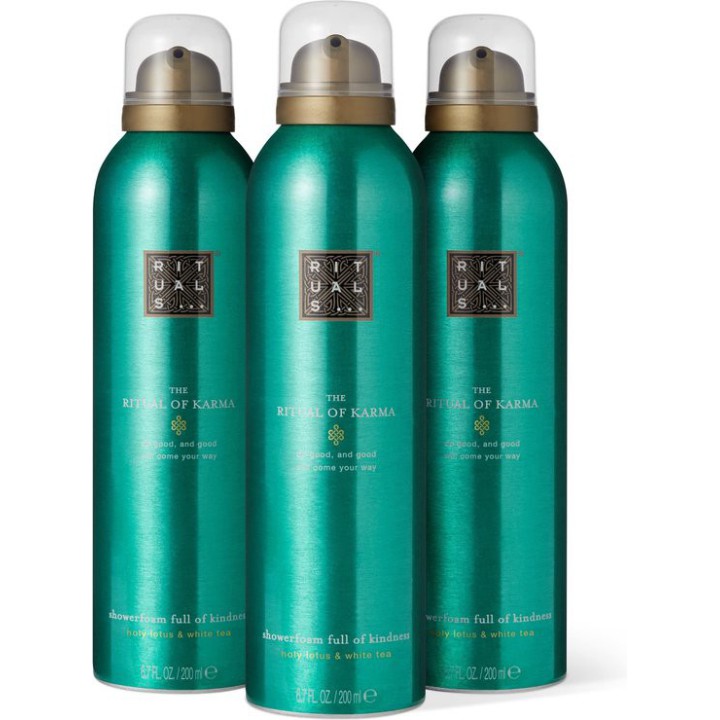 3x Rituals of Karma Foam Douch Gel 600ml